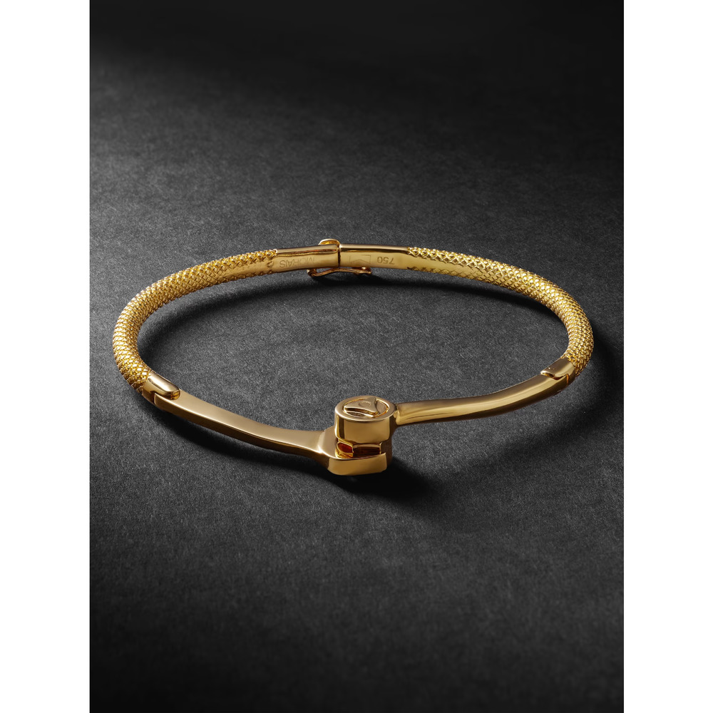 Luis Morias 18 Karat Gold Wrench Bracelet